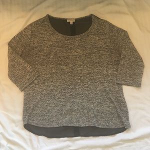 🤩Charming Charlie 3/4 sleeve top shear back L